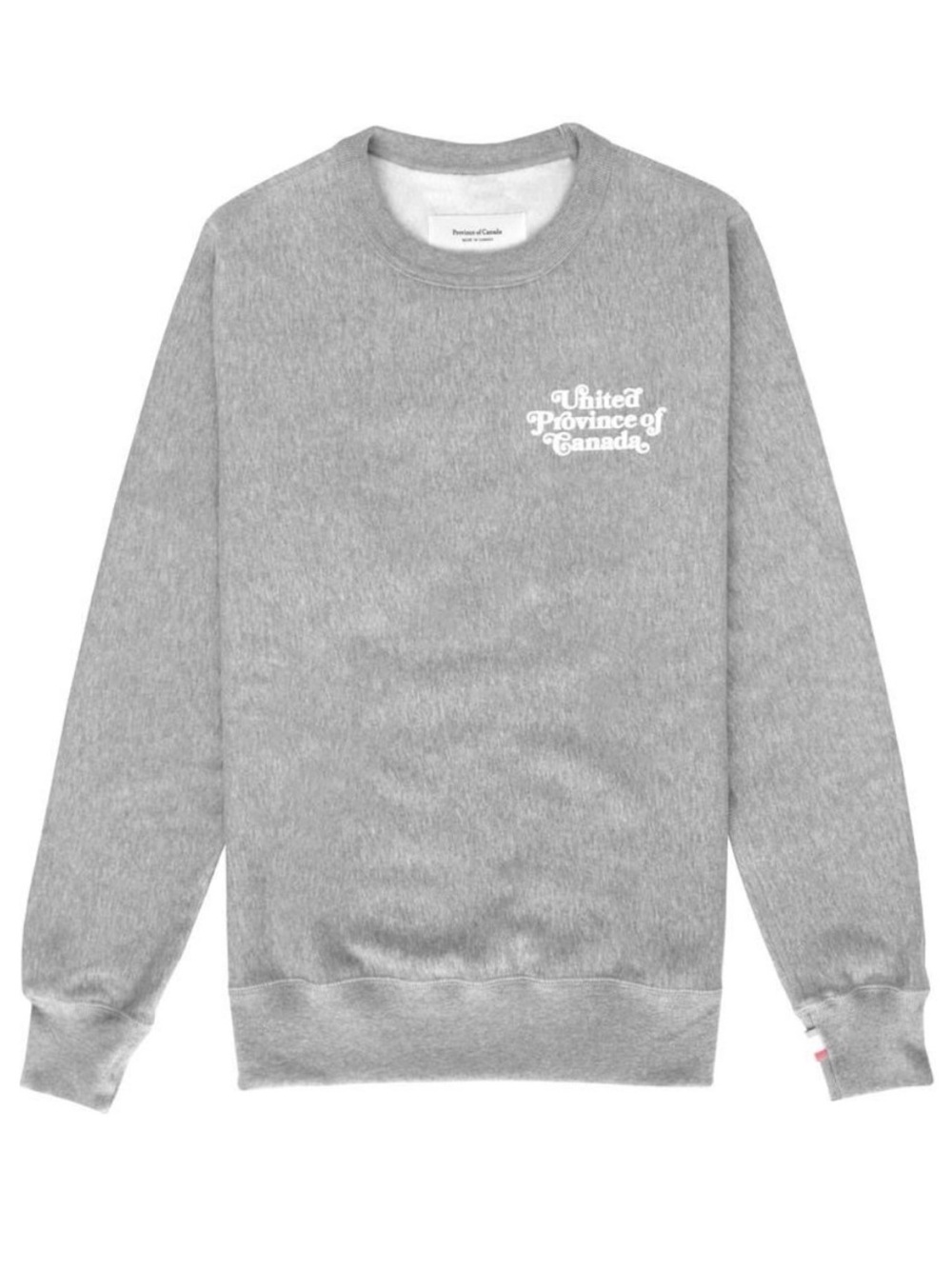 Province of Canada Grey Crewneck Logo Sweatshirt Size XXL Unisex Made in Canada